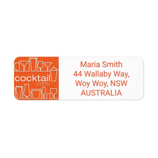 オレンジカクテルパーティー ラベル (正面)