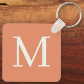 オレンジカスタムモノグラムの色 キーホルダー (裏面)