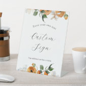 オレンジカスタム文字標識 台座サイン (インサイチュ)