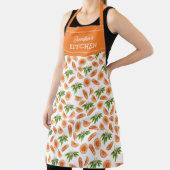 オレンジカスタム色のユニセックスキッチンユニセックス エプロン (インサイチュ)