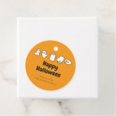 オレンジカスタム色の可愛い不気味幽霊ハロウィーンフイープタ フェイバータグ (インサイチュ)