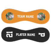 オレンジカスタム色ソフトボール選手の写真名と番号 ソフトボール (パネル)