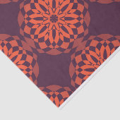 オレンジカッコいいパープユニークル、トレンディーフラワー抽象芸術 薄葉紙 (詳細)