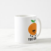 オレンジカッコいい君? コーヒーマグカップ (正面右)