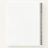 オレンジカッコいい紫ユニーク、トレンディー花抽象芸術 ノートブック (裏面)