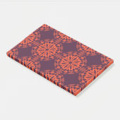 オレンジカッコいい紫ユニーク、トレンディー花抽象芸術 ポストイット (アングル)