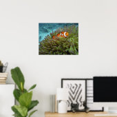 オレンジカッショクニモ(Amphiprion ocellaris) ポスター (ホームオフィス)