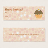 オレンジカップケーキギフトラベル (正面&裏面)