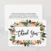 オレンジカティーズ感謝カード サンキューカード (正面/裏面)