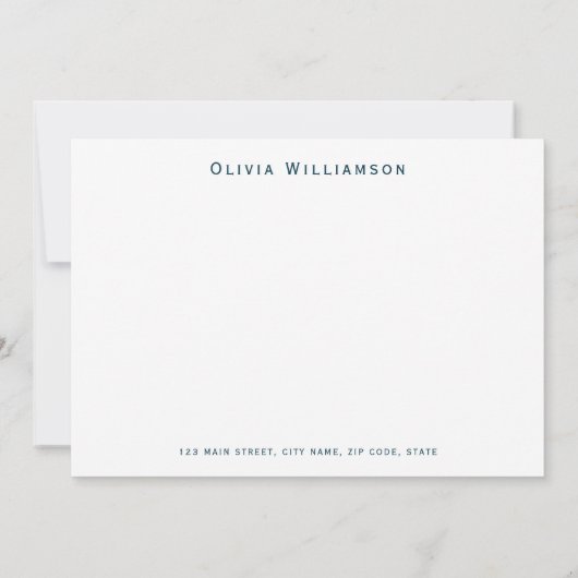 オレンジカニシーサイド海模様 ノートカード (裏面)