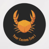 オレンジカニ ラベル (デザイン1)