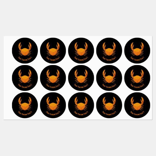 オレンジカニ ラベル (シート)