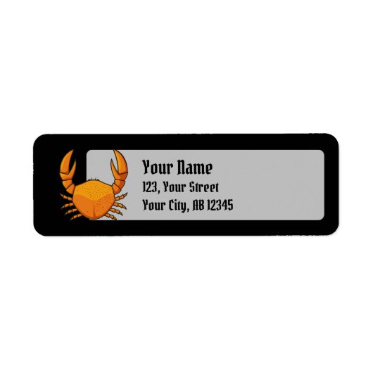 オレンジカニ ラベル (正面)