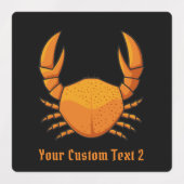 オレンジカニ ラベル (デザイン2)