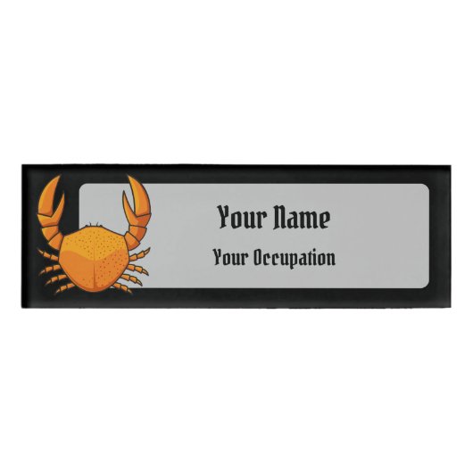 オレンジカニ 名札 (正面)