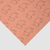 オレンジカバのティッシュペーパー 薄葉紙 (詳細)