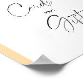 オレンジカボチャのアーチブライダルシャワー – カード&ギフト ポスター (角)