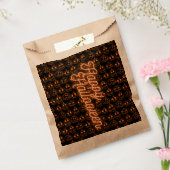 オレンジカボチャのハロウィーンパターン フェイバーバッグ (封をした状態)