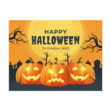 オレンジカボチャのハロウィーン