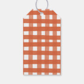 オレンジカボチャのパッチ秋誕生日サンキュー ギフトタグ (裏面)