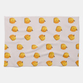 オレンジカボチャの頭のパターン キッチンタオル (横)