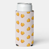 オレンジカボチャの頭のパターン スリム缶クーラー (Seltzer正面)