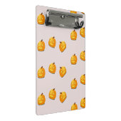 オレンジカボチャの頭のパターン ミニクリップボード (アングル)