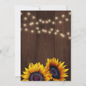 オレンジカボチャひまわりバームウッドベビーシャワー 招待状 (裏面)