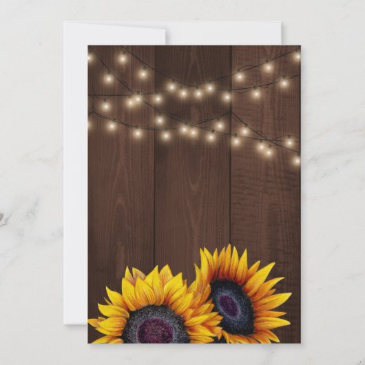 オレンジカボチャひまわりバームウッドベビーシャワー 招待状 (裏面)