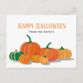 オレンジカボチャハッピーハローウィン ポストカード (正面)