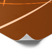 オレンジカボチャ伝統的キッチンデコール ポスター (角)