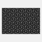 オレンジカボチャ幽霊ハロウィーンミックスパターン ラッピングペーパーシート (正面2)