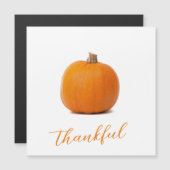 オレンジカボチャ感謝白磁気カード (正面/裏面)