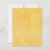 オレンジカボチャ感謝祭ディナーパーティー印刷可能 招待状 (裏面)