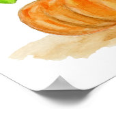 オレンジカボチャ格言アートプリント ポスター (角)