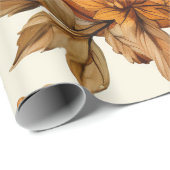 オレンジカボチャ秋の赤ちゃんシャワー中 ラッピングペーパー (ロールコーナー)