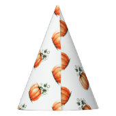 オレンジカボチャ秋バースデーパーティーハット パーティーハット (裏面)