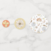 オレンジカボチャ秋ベビーシャワーテーブル紙吹雪 コンフェッティ (裏面)