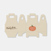 オレンジカボチャ秋ベビーシャワー フェイバーボックス (折り畳みなし)