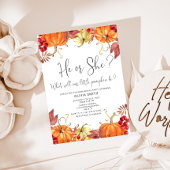 オレンジカボチャ秋性発現 招待状