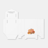 オレンジカボチャ紅葉ベビーシャワー フェイバーボックス (折り畳みなし)