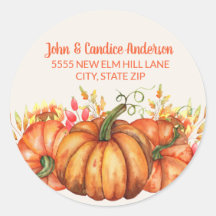 オレンジカボチャ紅葉感謝祭アドレス