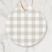 オレンジカボチャ素朴ハッピーサンクスギフト フェイバータグ (裏面)