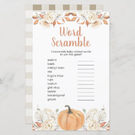 オレンジカボチャ素朴フローラワードスクランブル