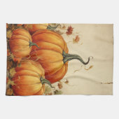 オレンジカボチャ素朴ン秋 キッチンタオル (横)