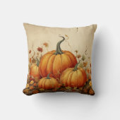 オレンジカボチャ素朴ン秋 クッション (正面)