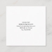 オレンジカボチャ素朴ン秋 スクエア名刺 (裏面)