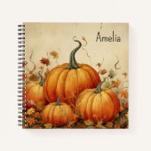 オレンジカボチャ素朴ン秋 ノートブック (正面)