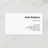 オレンジカボチャ素朴ン秋 名刺 (裏面)