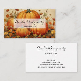 オレンジカボチャ素朴ン秋 名刺